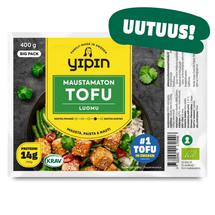 Yipin 400g luomu tofu maustamaton